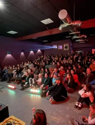 Film viewing at theater during the Cucalorus Film Festival